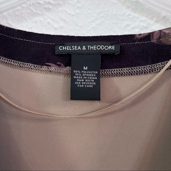 Chelsea & Theodore brown floral open jacket - Picture 9 of 10
